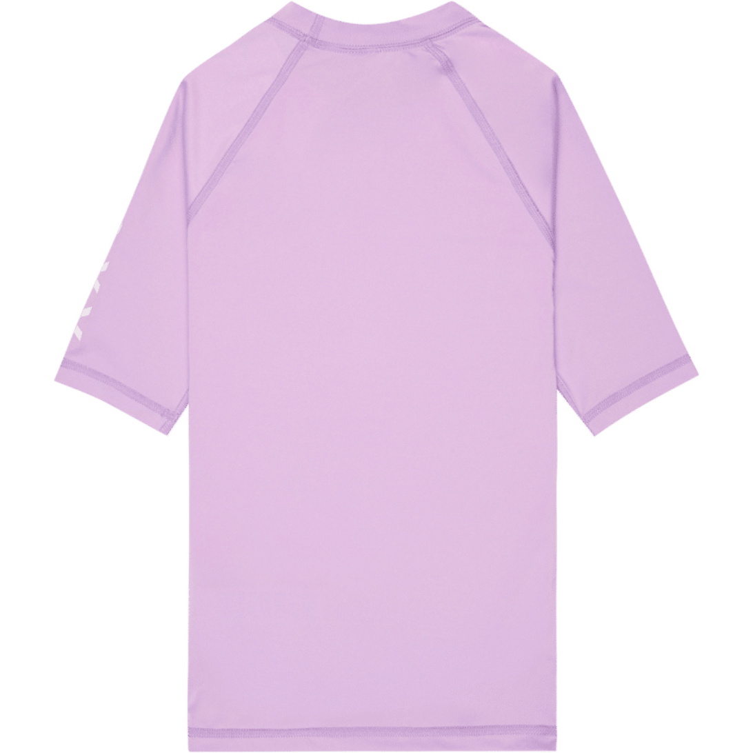 2026 Roxy Junior Whole Hearted Short Sleeve Rash Vest ERGWR03491 - Crocus Petal